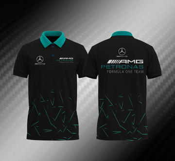 Mercedes Polo Homme Imprimé de Haute Qualité